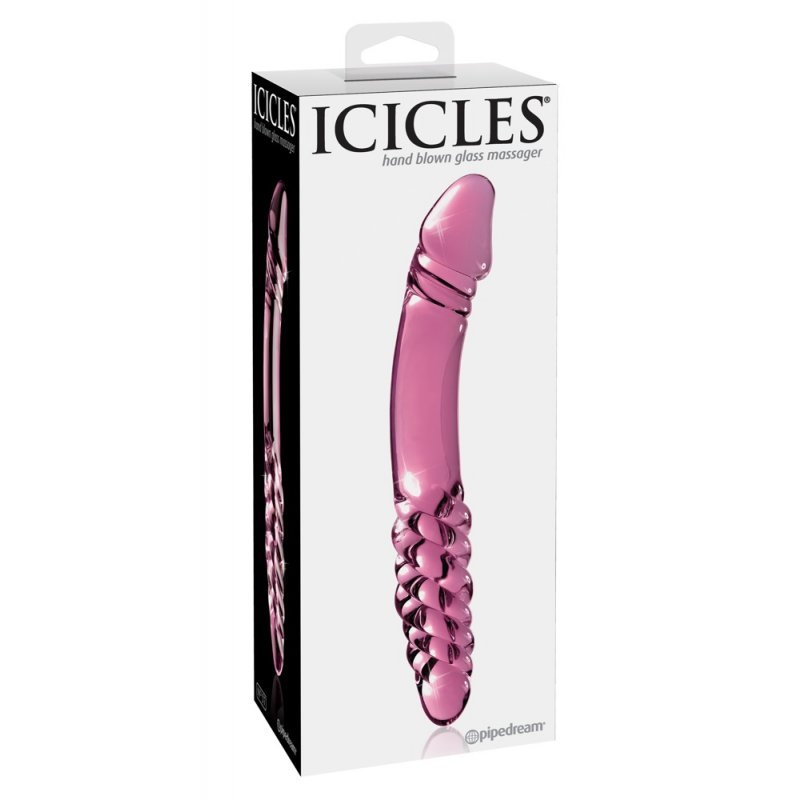 Sleněné dildo No. 57 Pink Icicles