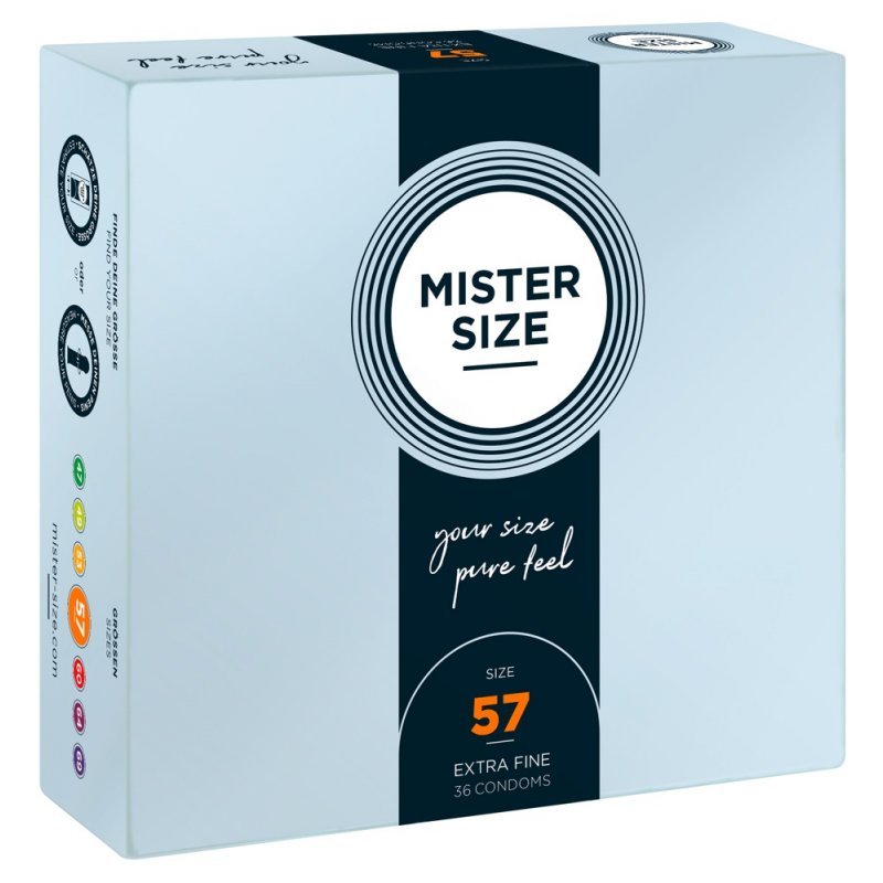 Mister Size 57mm pack of 36 kondomy Mister Size