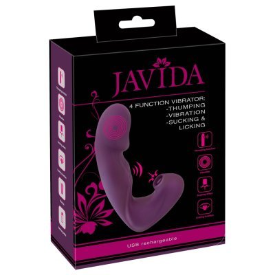 Javida Vibrator s funkcí klepání a přísavkou na klitoris