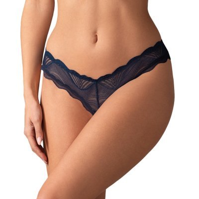 Crotchless Thong Nightly Blue