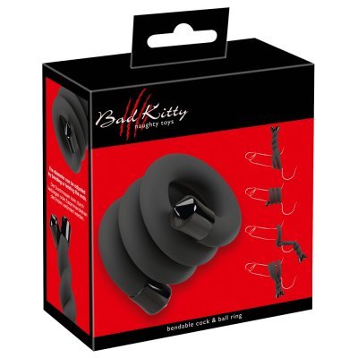 BK bendable cock & ball ring